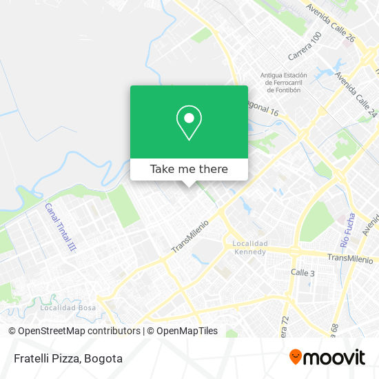 Fratelli Pizza map