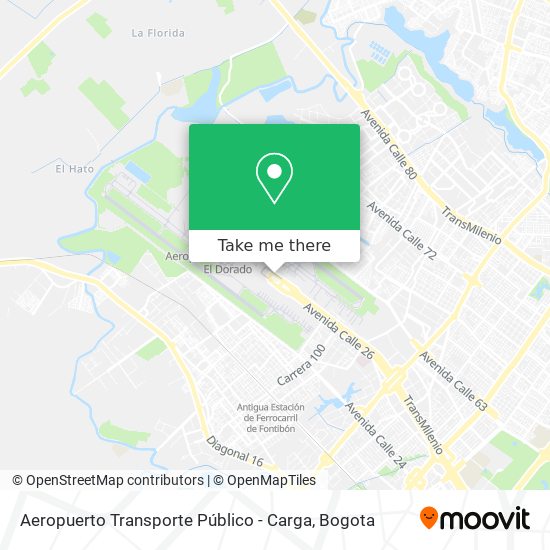 Aeropuerto Transporte Público - Carga map