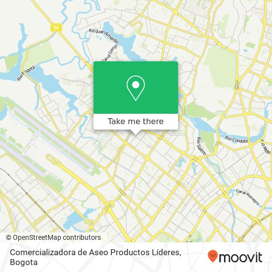 Comercializadora de Aseo Productos Líderes map