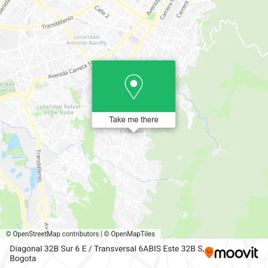 Diagonal 32B Sur 6 E / Transversal 6ABIS Este 32B S map