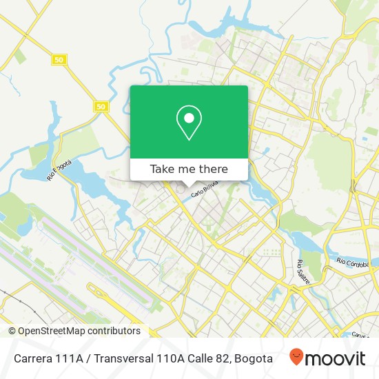 Carrera 111A / Transversal 110A Calle 82 map