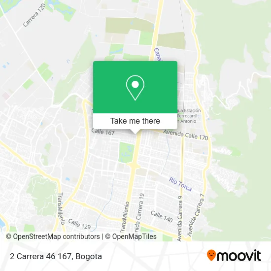 2 Carrera 46 167 map
