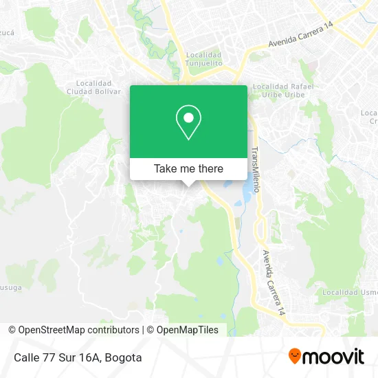 Mapa de Calle 77 Sur 16A
