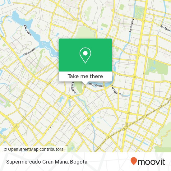 Mapa de Supermercado Gran Mana