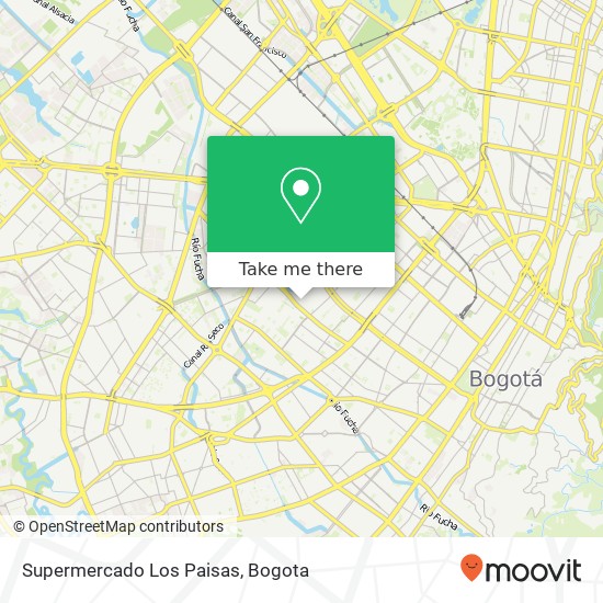 Supermercado Los Paisas map