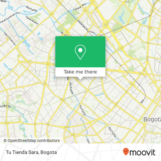 Tu Tienda Sara map