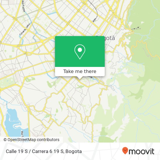 Calle 19 S / Carrera 6 19 S map