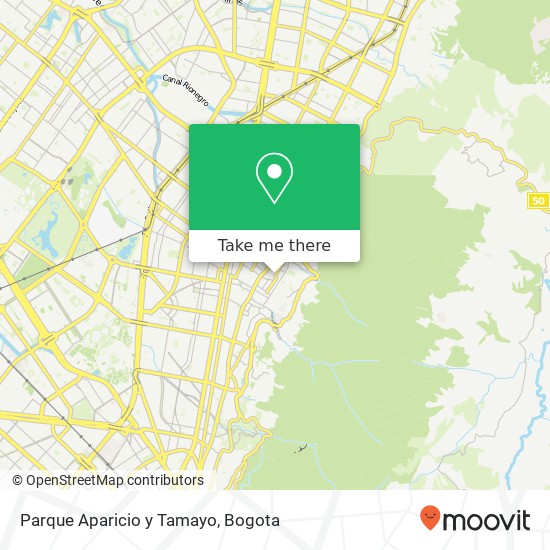 Mapa de Parque Aparicio y Tamayo