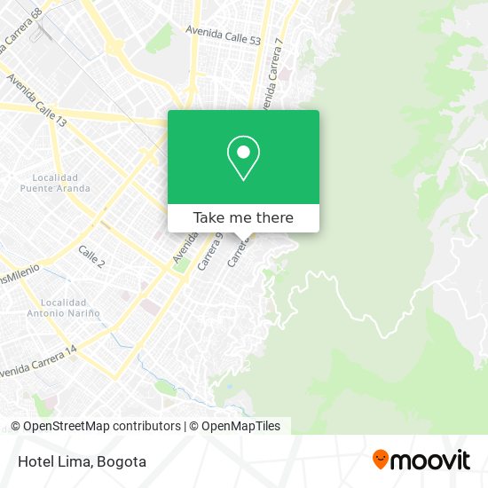 Hotel Lima map