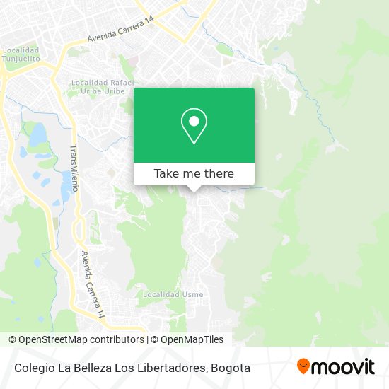 Colegio La Belleza Los Libertadores map
