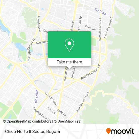 Chico Norte II Sector map