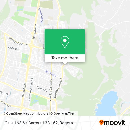 Calle 163 6 / Carrera 13B 162 map