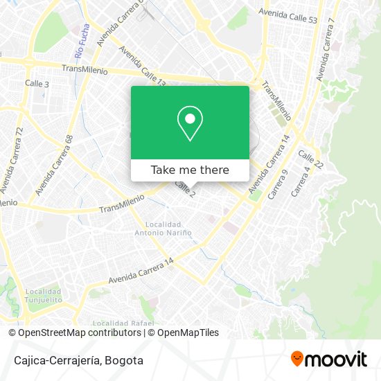 Cajica-Cerrajería map