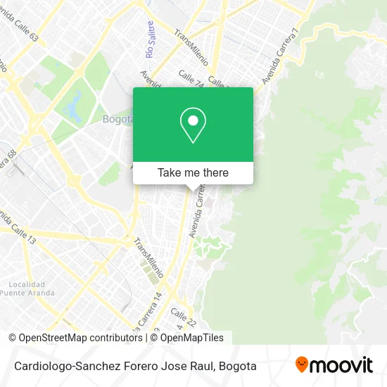 Mapa de Cardiologo-Sanchez Forero Jose Raul