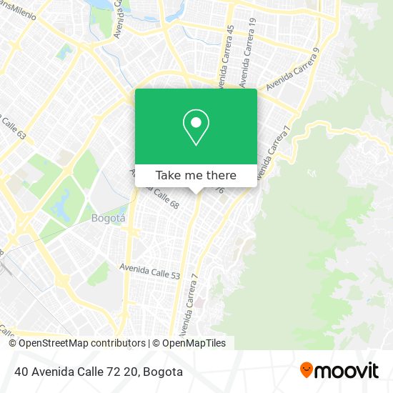 40 Avenida Calle 72 20 map