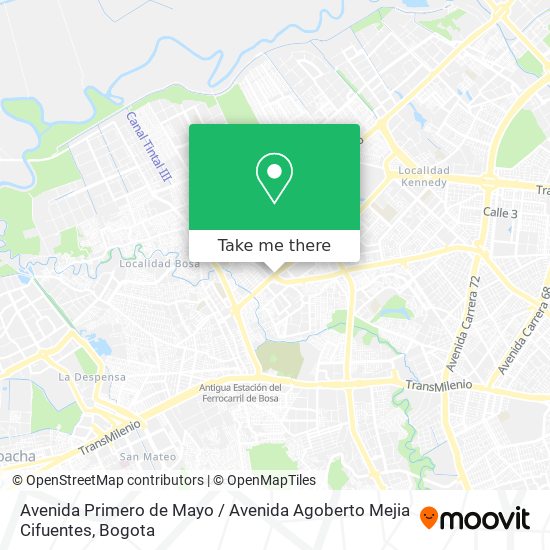 Mapa de Avenida Primero de Mayo / Avenida Agoberto Mejia Cifuentes