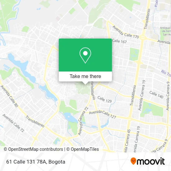 61 Calle 131 78A map