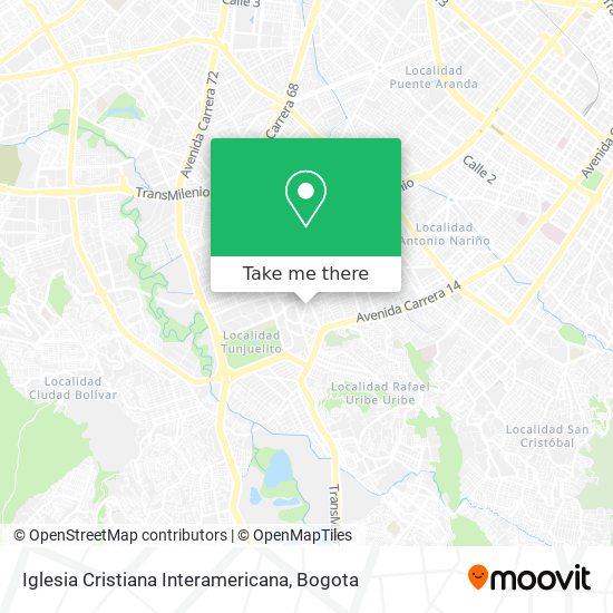 Mapa de Iglesia Cristiana Interamericana
