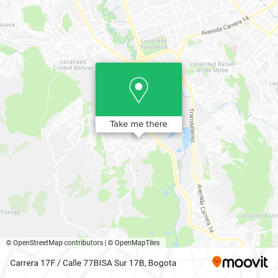 Carrera 17F / Calle 77BISA Sur 17B map