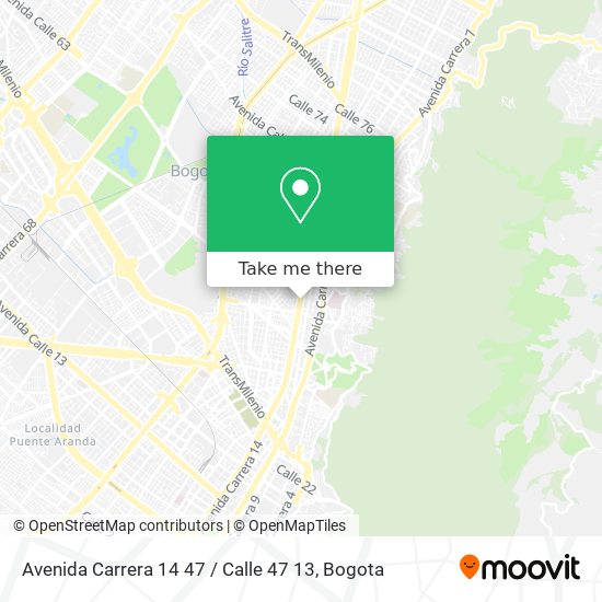 Avenida Carrera 14 47 / Calle 47 13 map