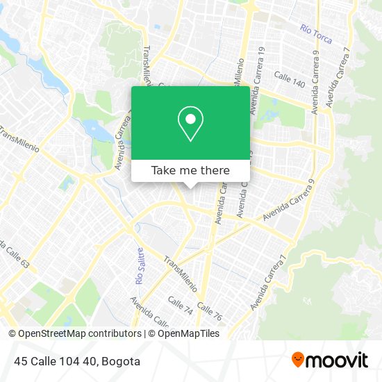 Mapa de 45 Calle 104 40