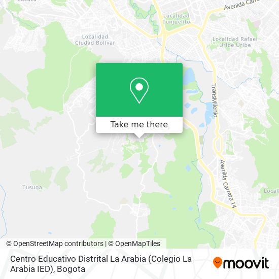 Centro Educativo Distrital La Arabia (Colegio La Arabia IED) map