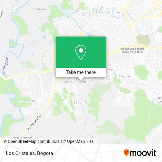 Los Cristales map