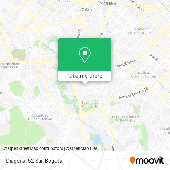 Diagonal 52 Sur map