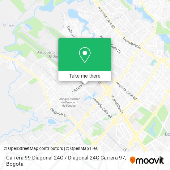 Carrera 99 Diagonal 24C / Diagonal 24C Carrera 97 map