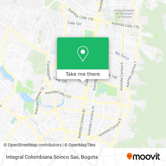 Integral Colombiana Soinco Sas map