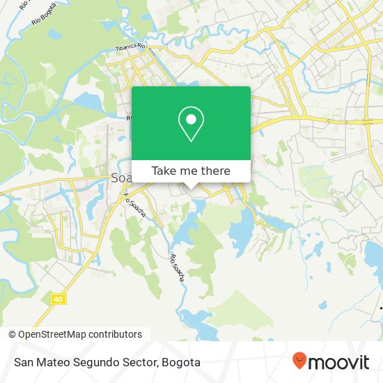 San Mateo Segundo Sector map