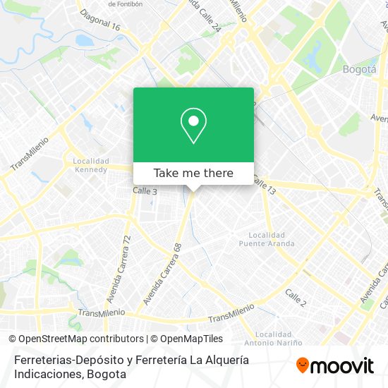 Ferreterias-Depósito y Ferretería La Alquería Indicaciones map