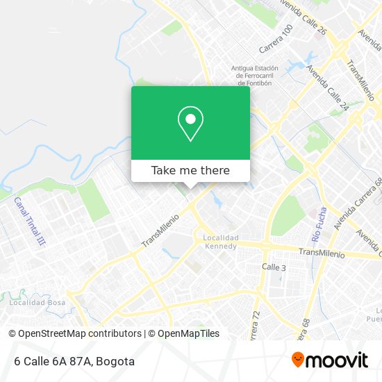 6 Calle 6A 87A map