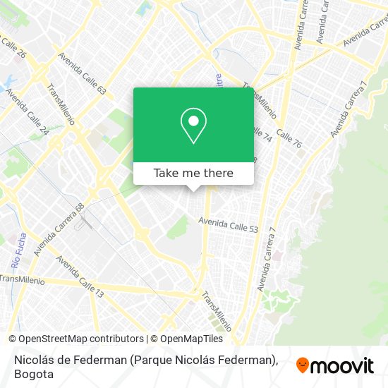 Mapa de Nicolás de Federman (Parque Nicolás Federman)