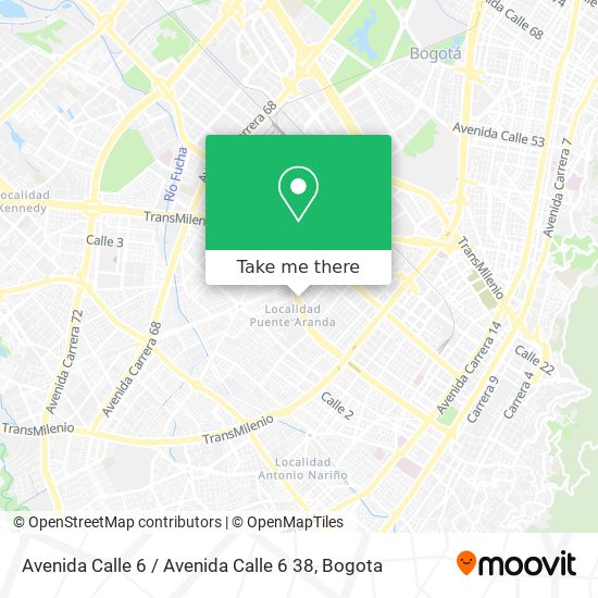 Mapa de Avenida Calle 6 / Avenida Calle 6 38