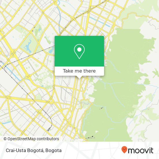 Crai-Usta Bogotá map