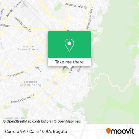 Mapa de Carrera 9A / Calle 10 9A