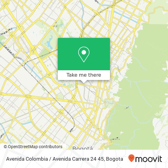 Mapa de Avenida Colombia / Avenida Carrera 24 45