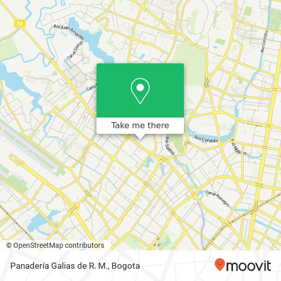 Mapa de Panadería Galias de R. M.
