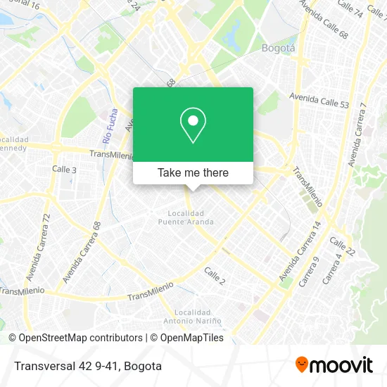 Mapa de Transversal 42 9-41