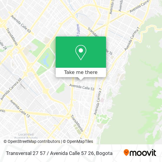 Transversal 27 57 / Avenida Calle 57 26 map