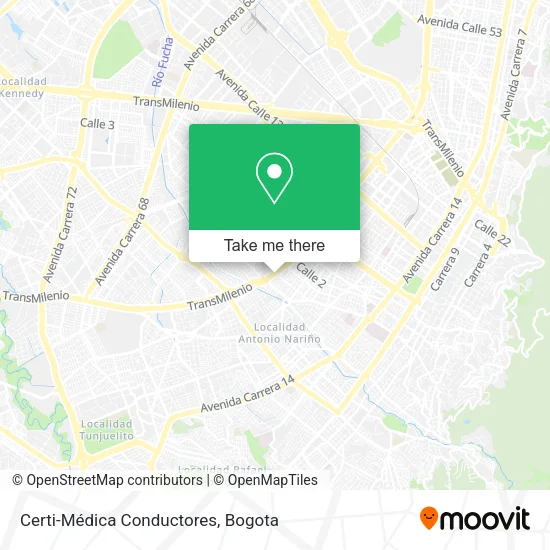 Certi-Médica Conductores map