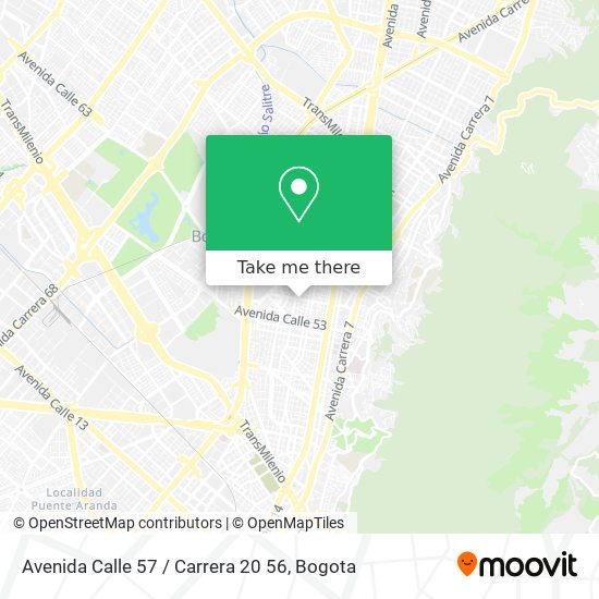 Mapa de Avenida Calle 57 / Carrera 20 56