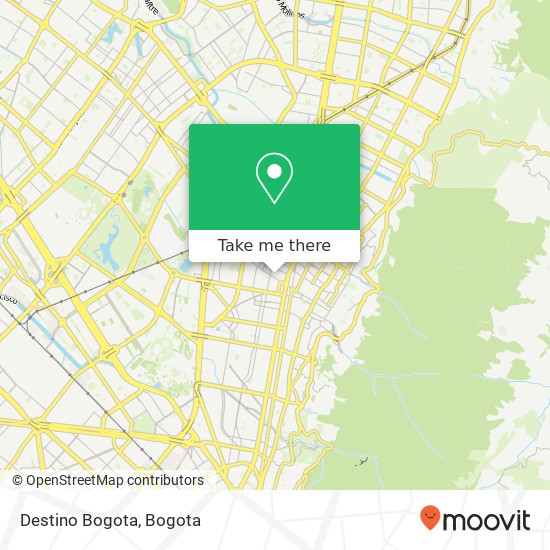 Destino Bogota map