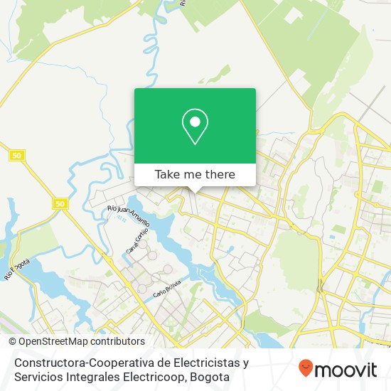 Constructora-Cooperativa de Electricistas y Servicios Integrales Electricoop map