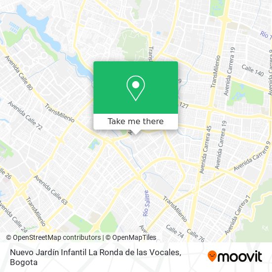 Mapa de Nuevo Jardín Infantil La Ronda de las Vocales