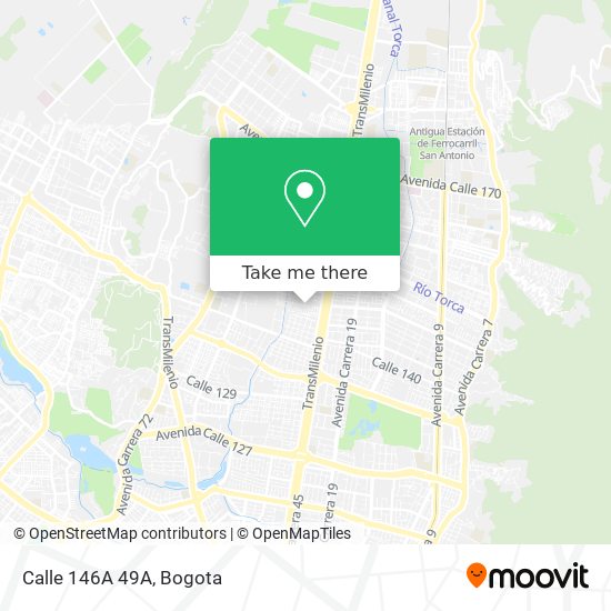 Calle 146A 49A map