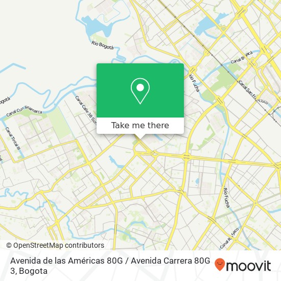 Avenida de las Américas 80G / Avenida Carrera 80G 3 map