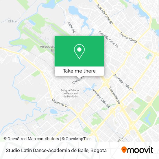 Mapa de Studio Latin Dance-Academia de Baile