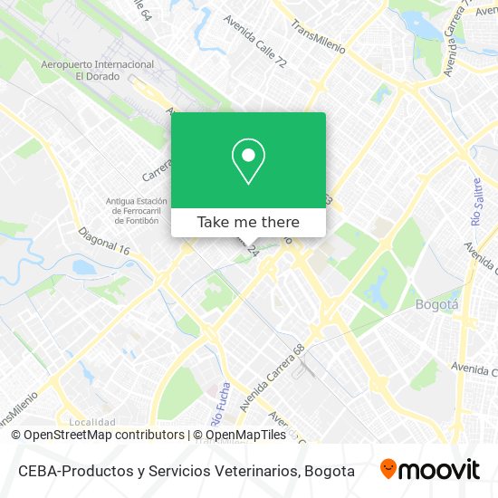 CEBA-Productos y Servicios Veterinarios map